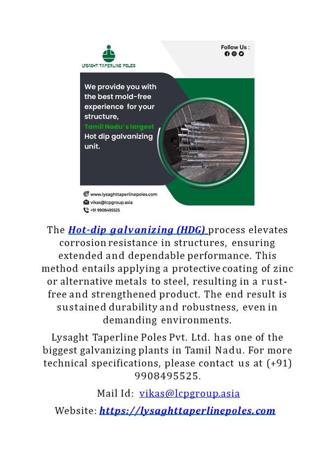 Top Hot Dip Galvanizing Companies in India