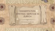 Master Dissertation Writing Service in Zurich