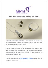 Five Best June Birthstone Jewelry Gift Ideas