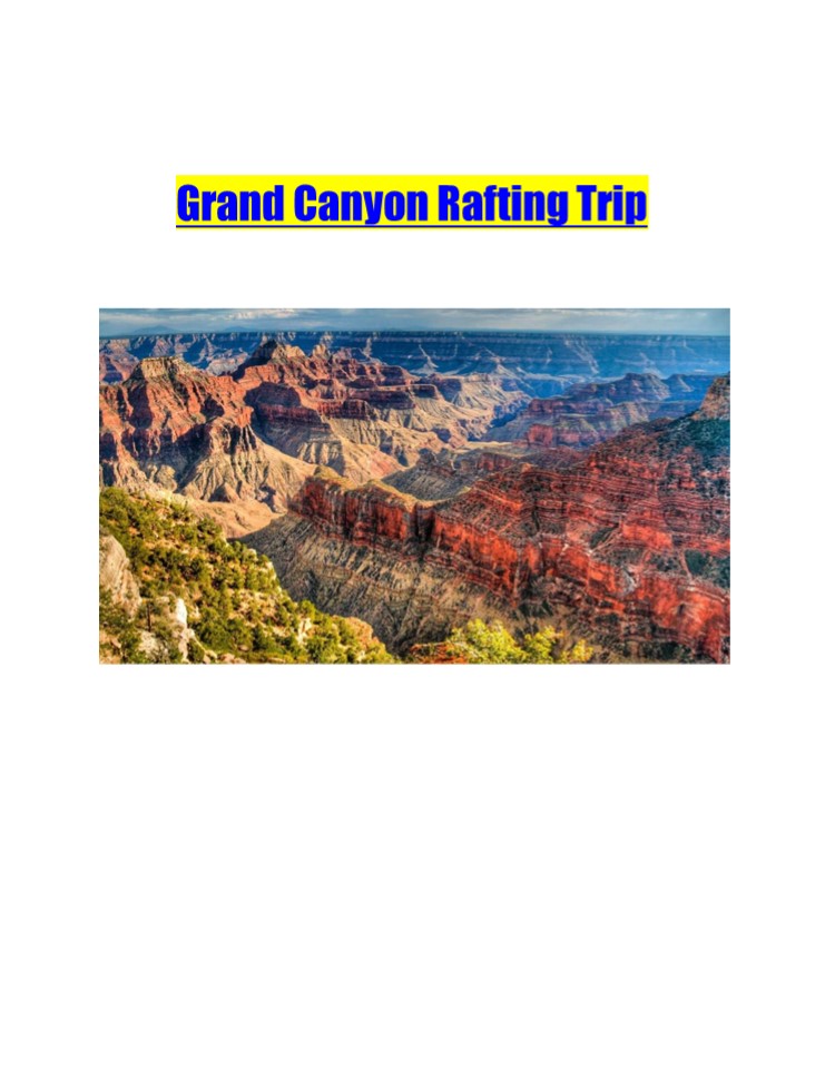 Grand Canyon Rafting Trip
