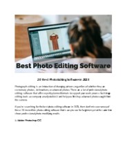 20 Best Photo Editing Software in 2023