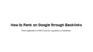 How to Rank on Google through Backlinks