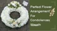 Perfect Flower Arrangement For Condolences Wreath