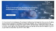 Powering Insights of Power Business Intelligence Software in 2024