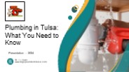 Plumbing in Tulsa: What You Need to Know