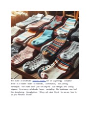 Demystifying Sock Materials and Manufacturing for Wholesalers