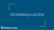 CES Exhibitor List 2024