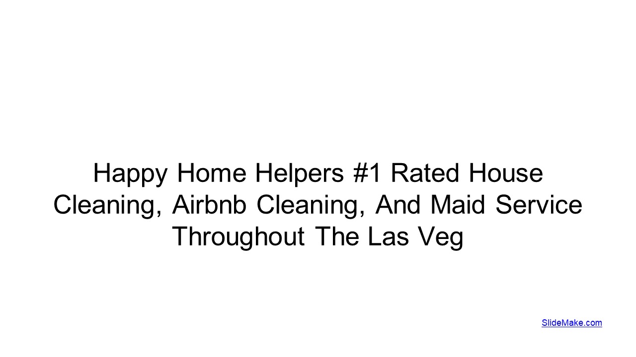 #1 Rated House Cleaning Company in Las Vegas