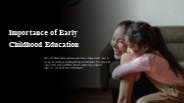 Importance of Early Childhood Education (1)