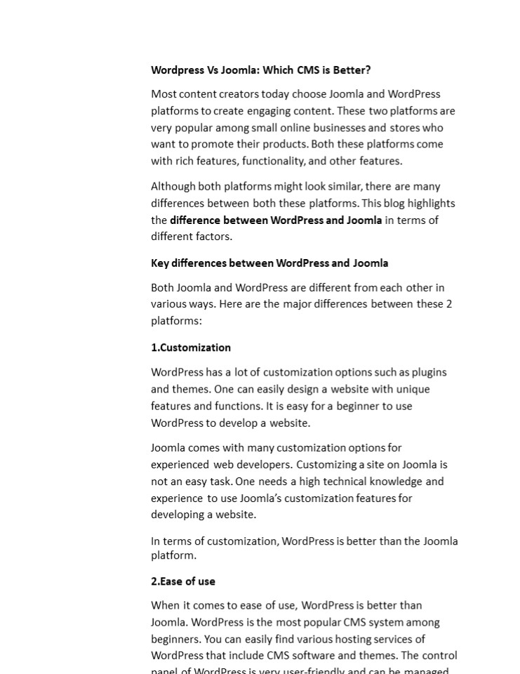 Wordpress Vs Joomla: Which CMS is Better?