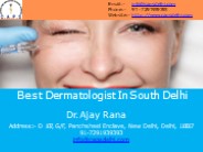 Best Dermatologist in South Delhi