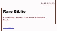 Revitalize Your Library: The Ultimate Handbook on Rebinding Books