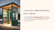 High CRI Bus Shelter lighting
