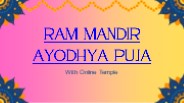 Ram Mandir Ayodhya Puja Online with Online Temple