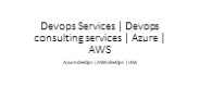 Devops Services | Devops consulting services | Azure | AWS