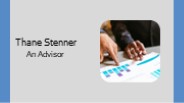 Thane Stenner | An Advisor