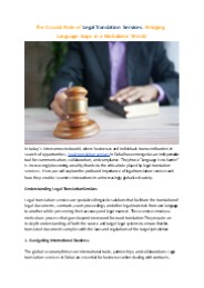 Lingoline | Premium Legal Translation Services