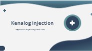 Get Kenalog injection in the UK