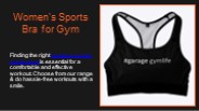 Women's Sports Bra for Gym
