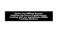 Affiliate Tracking Platform