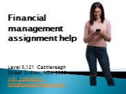Financial management assignment help