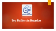 Top Builders in Bangalore