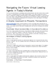 Virtual Leasing Agent