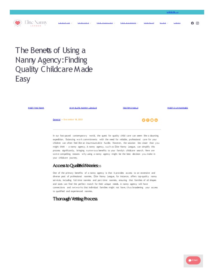 Benefits of Using a Nanny Agency