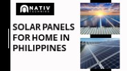 Solar Panels For Home In Phillippines