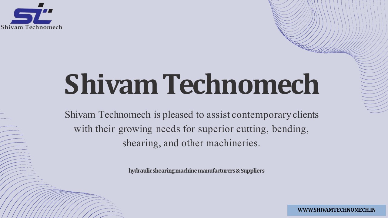 The best hydraulic shearing machine manufacturer in Ahmedabad