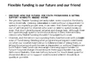 flexible funding is our future and our friend