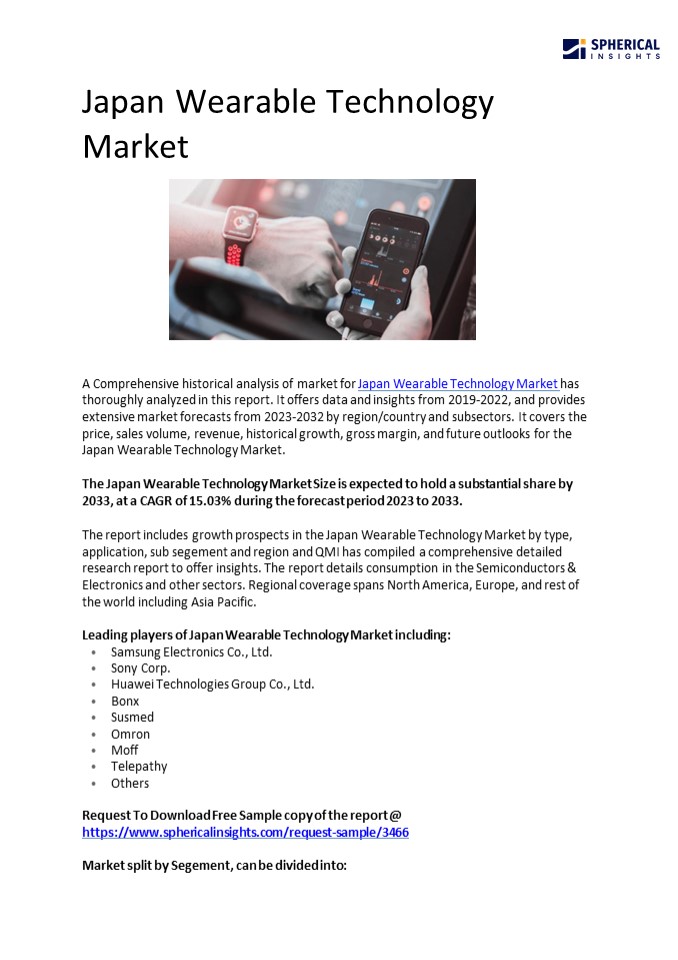 Japan Wearable Technology Market