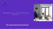 HR Dissertation Topics With Writing In New York