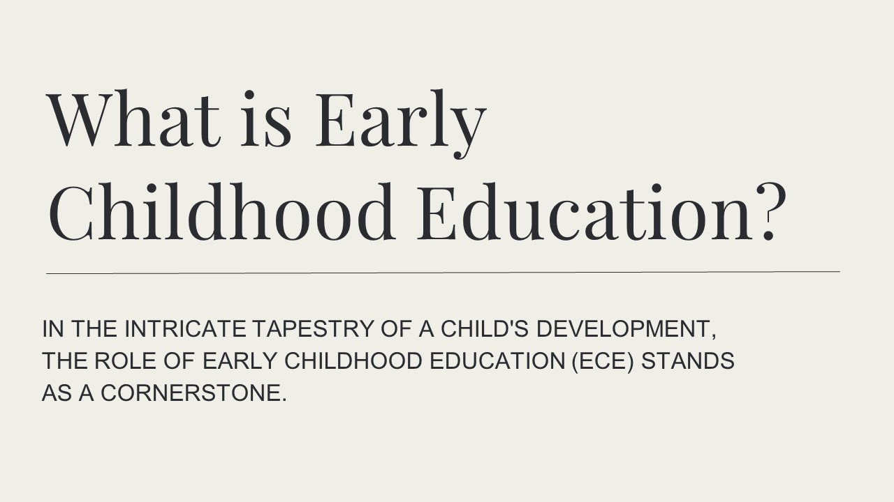 What is Early Childhood Education?