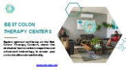 Best Colon Therapy Centers