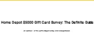 Home Depot Suvey At HomeDepotComSurvey.Co