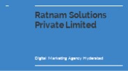 Ratnam Solutions: Digital Marketing & Web Development Company