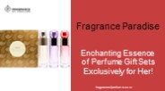 Perfume Gift Sets for Women