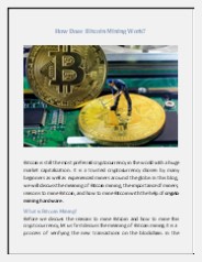 How Does Bitcoin Mining Work?