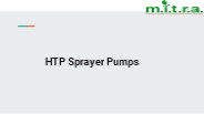HTP Sprayer Pumps,