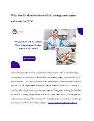 Why should dentists choose clinic management system software in 2024? (1)
