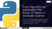 The-Power-of-Python-in-Computer-Science