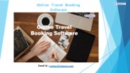 Online Travel Booking Software