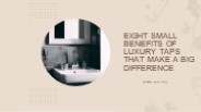 Luxury Taps For Your Space - Nobero India