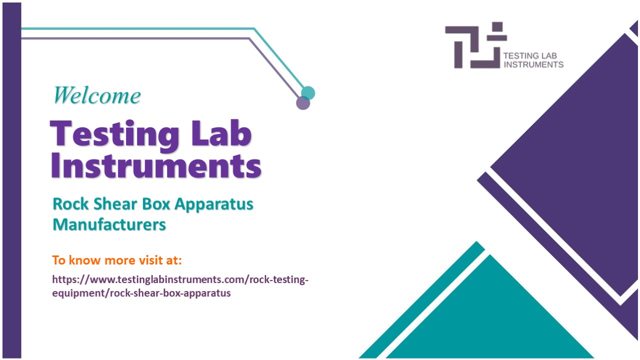 Rock Shear Box Apparatus Manufacturers