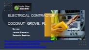 Electrical Contractor Located in Coconut Grove, FL