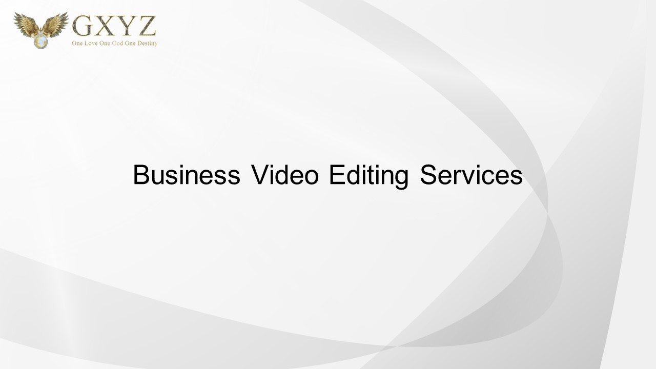 Business Video Editing Services