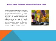 Wine Lovers' Paradise: Hamilton Limousine Tours