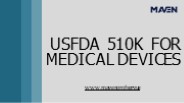USFDA 510k: Medical Device Compliance Guide