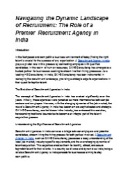 Recruitment Agency in India